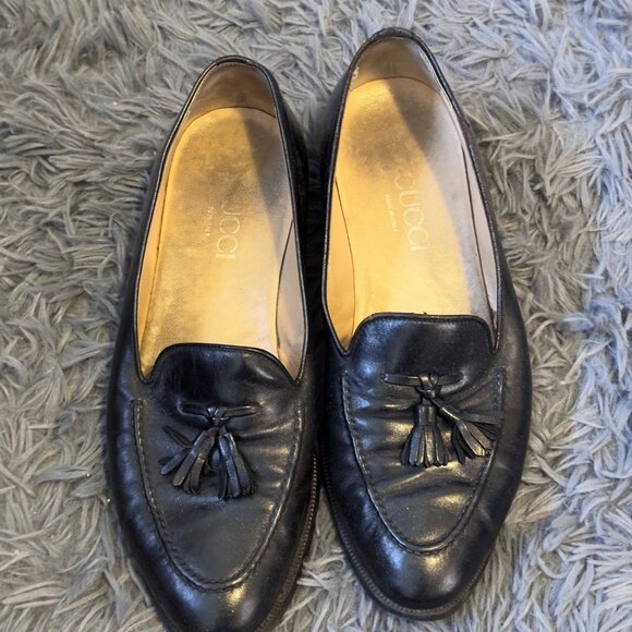 Vintage Gucci Tassel Loafers size 42.5 / 9.5 - Picture 1 of 4